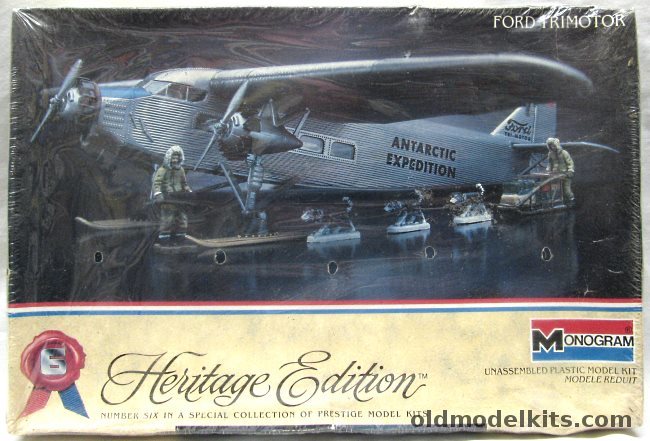 Monogram 1/77 Ford Trimotor - TWA or Admiral Byrds Antarctic Expedition - Heritage Edition, 6056 plastic model kit